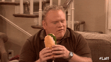 smelling nom nom GIF by Laff