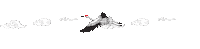 Stork Flying Sticker by Breden Kids