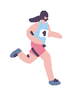 Sport Running Sticker by Sara Maese