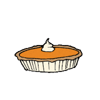 Happy Pumpkin Pie Sticker by Old Sole Designs