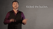 sign language kicked the bucket GIF by Sign with Robert