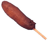 eszettla delicious los angeles foodie corn dog Sticker