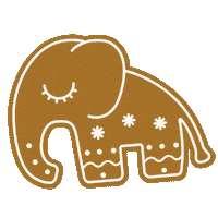 Christmas Eating Sticker by Done by Deer