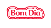 Sponsored gif. The words "bom dia" in Coca-Cola colors, red letters on a white background. Red stripes around the lettering grow and shrink. 