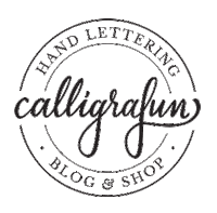 calligrafun_com logo shop blog calligraphy Sticker
