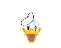 Donald Duck Wow Sticker