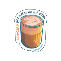 Coffee Thank You Sticker by Blue Luna