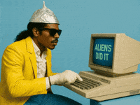 Conspiracy Theory Computer GIF by Jukebox Saints