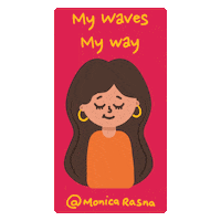 Waves Curly Hair Sticker
