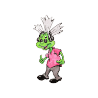 Wipperoz dancing cool w dude Sticker