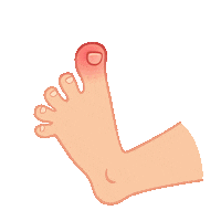 Drakennedy finger feet pe daanrox Sticker