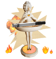 Fire Collage Sticker