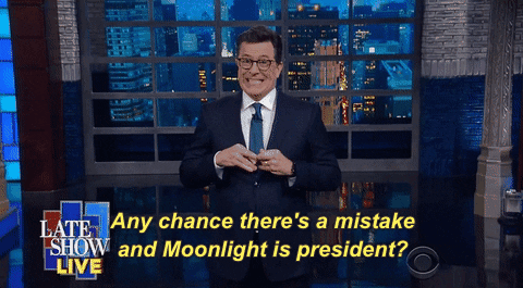 Cbs Any Chance Theres A Mistake And Moonlight Is President GIF by The Late Show With Stephen Colbert