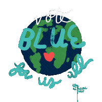 lwbean vote climate change democrat eco Sticker