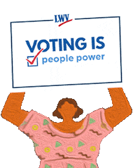 Vote Lwv Sticker by League of Women Voters of Montgomery County