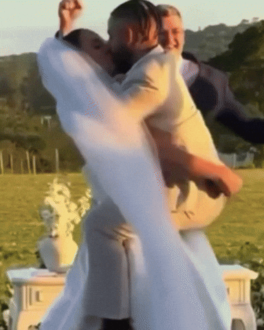 First Kiss Wedding GIF by Respective