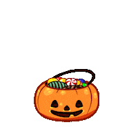 Trick Or Treat Eating Sticker by Mino Games