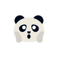 surprise panda Sticker
