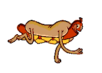 Hot Dog Sticker by Rafa Rosa