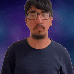 Crazily shaking head