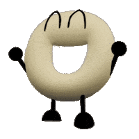 3D Donut Sticker