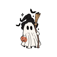 Cute Ghost Sticker by ZauberMerch