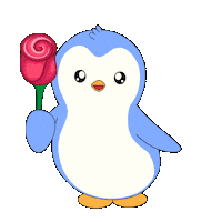For You Flowers Sticker by Pudgy Penguins