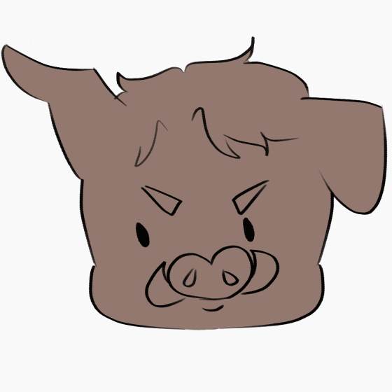 Coolene pig boar cautious coolene GIF