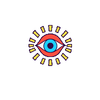 Lost Paradise Eye Sticker by Finely Tuned