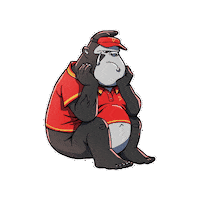 Sad Fast Food Sticker