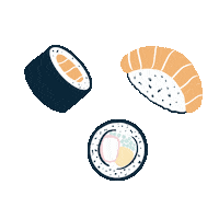 entrelacoestudio hot sushi planner papelaria Sticker