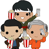 Jackie Chan Popcorn Sticker by Sony Pictures
