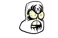 Scream Shout Sticker by U M M O
