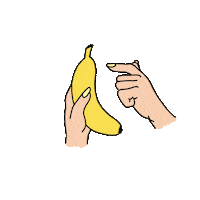 eat banana peel Sticker