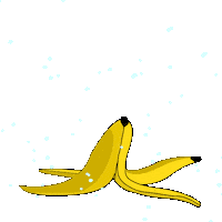 Fail Banana Peel Sticker by Pudgy Penguins