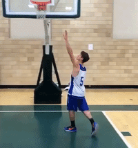 6'2" College Basketball Player Dunks From Behind Free Throw Line