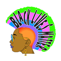 Black Lives Matter Fashion Sticker by Zachary Sweet