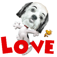 Love You Sticker by Pimp Yo Pets