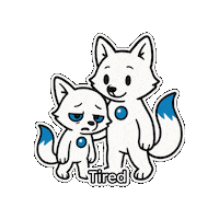 Tired Mood Sticker