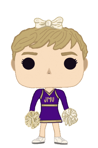 Duke Cheerleader Sticker by James Madison University