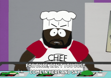 angry chef GIF by South Park 