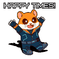 Happy Good Vibes Sticker by Hamieverse