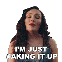Making It Up As I Go Sticker by Kylie Morgan