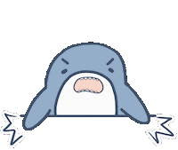 Angry Shark Sticker