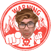 erry warning Sticker by AridenaOSD