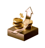 Arrow Gold Sticker by xmtrading