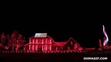 home video christmas lights GIF
