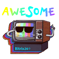 Awesome On Fire Sticker by Bitrix24