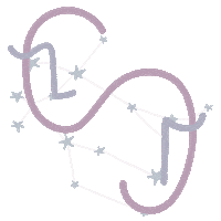 Stars Twins Sticker