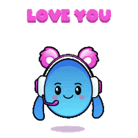 I Love You Sticker by The Grapes